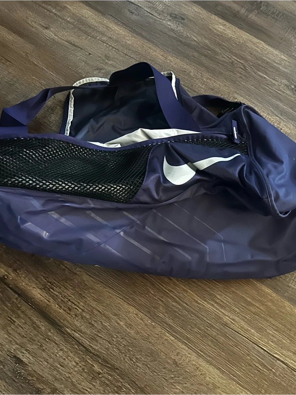Purple Duffel Bag with 'Horned Frogs' Logo